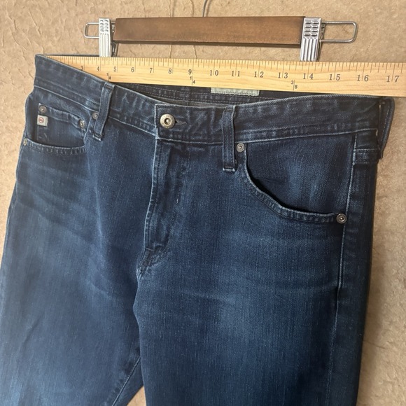 AG Adriano Goldschmied Everett Jeans Mens Sz 33x33 Dark Blue Stretch - SIZE NOTE - Picture 8 of 9